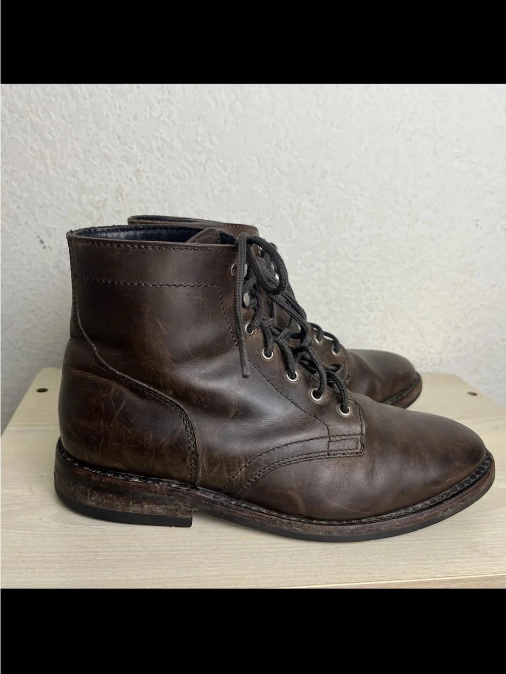 Thursday President Boots Men’s Size 8 Brown Leather Lace Up